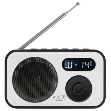 Adler FM-radio, jossa on PPL ja LCD-näyttö