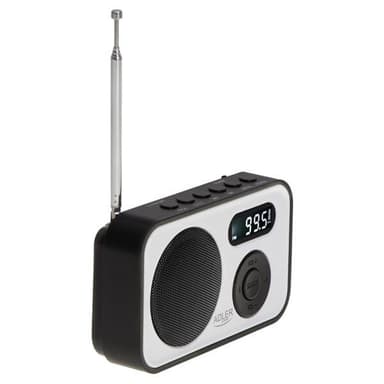 Adler FM-radio, jossa on PPL ja LCD-näyttö