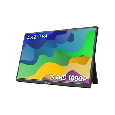 Arzopa 14"" kannettava näyttö Full HD:lla ja USB-C-liitännällä varustettuna