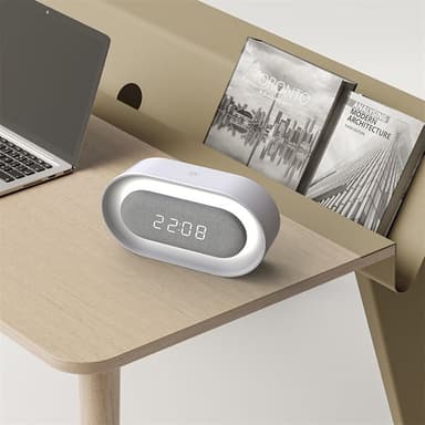 Forverer LED herätyskello yövalolla - Valkoinen