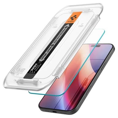 Spigen Glass TR EZ.Fit karkaistu näytönsuoja iPhone 16 Pro Max 2-pack 2-packiin