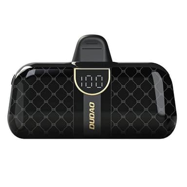 Powerbank 5000mAh salamaliitännällä - Musta