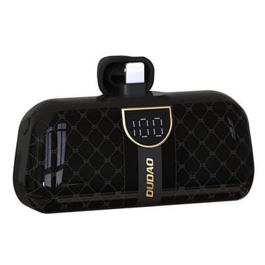 Powerbank 5000mAh salamaliitännällä - Musta