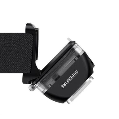 Superfire HL07 LED-ajovalaisin, jossa on 320 lm, 5 valotilaa ja liiketunnistin