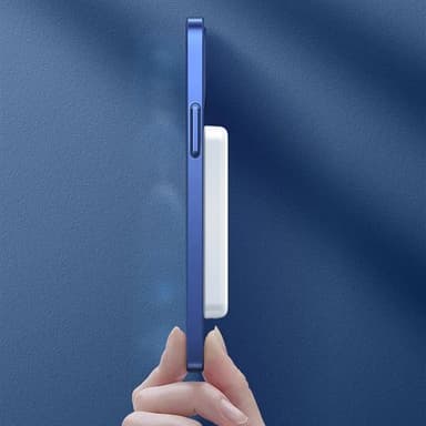 Powerbank 5000mAh MagSafe- ja langattomalla latauksella - Valkoinen