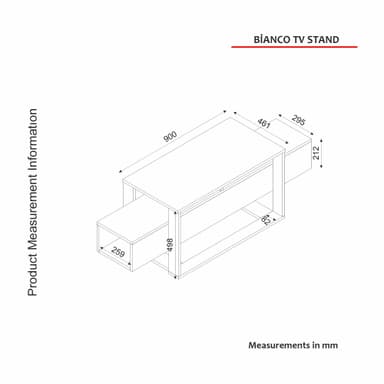 Chic Home Alika TV-taso 160 cm, Musta/Kulta
