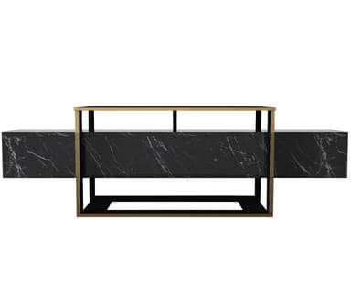 Chic Home Alika TV-taso 160 cm, Musta/Kulta