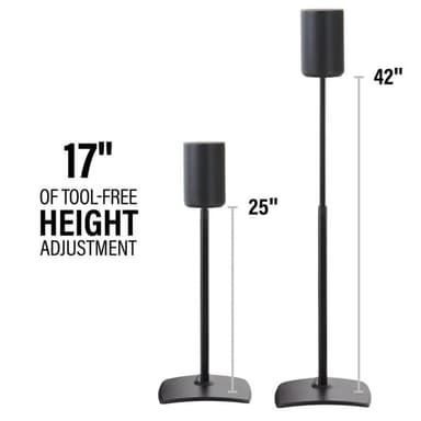 SANUS Floor Stand Adjustable for Sonos ERA 100 Pair Black