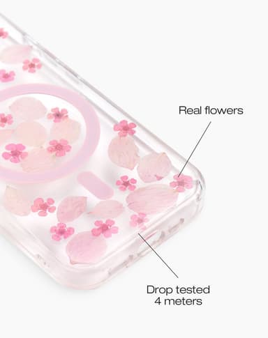 Clear Case MagSafe iPhone 14 Pro Cherry Blossom
