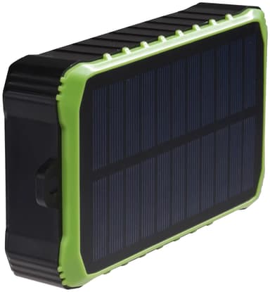 Denver 10000 mAh varavirtalähde aurinkopaneelilla ja käsikammella
