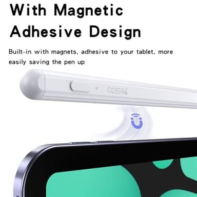 Magetic Universal Stylus -kynä pitkällä akun kestolla - Valkoinen