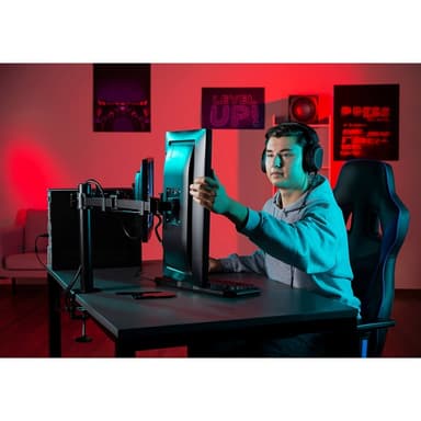Hama Monitor Holder Operator Twin Black