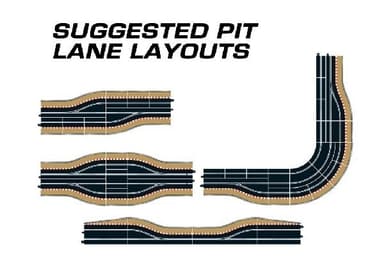 Scalextric 2st Pit Lane - Vänster