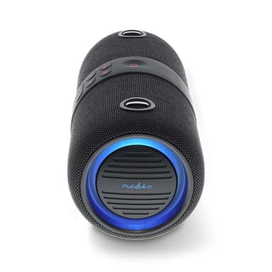 Nedis Bluetooth® Kaiutin | Suurin akun toistoaika: 6.5 tuntia | Kannettava muotoilu | 40 W | Stereo | Sisäänrakennettu mikrofoni | IPX6 | Linkitettävä | Musta