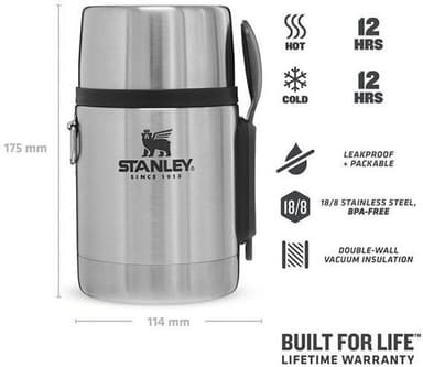 Stanley The Stainless Steel All-In-One ruokatermos, rosteri, 530 ml