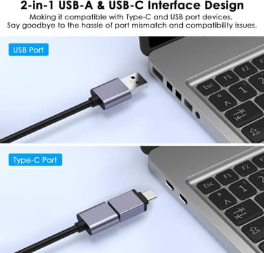 HDMI 4K 30Hz - USB3.0 -sovitin videon tallentamiseen USB-A ja USB-C