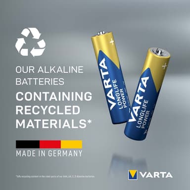 Varta Alkaliparisto AAA 1.5 V High Energy 8-Monipakkaus