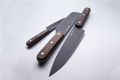 Orrefors Jernverk, Knivset Askträ, 3-Pack