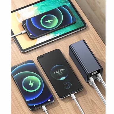 Powerbank 20000mAh 65W QC3.0 nopea lataus puhelimelle ja kannettavalle tietokoneelle