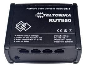Teltonika RUT950 LTE-reititin, kaksi SIM-korttipaikkaa, 150Mbps, musta