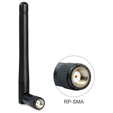 DeLOCK WLAN antenni RP-SMA, 2 dBi,ympärisäteilevä, 802.11 b/g/n, mu