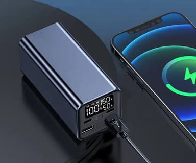 Powerbank 20000mAh 65W QC3.0 nopea lataus puhelimelle ja kannettavalle tietokoneelle