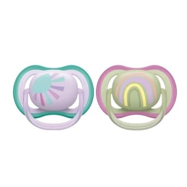 Philips Avent SCF085/59 Ultra Air -tutit 0-6 kk, 2 kpl, sateenkaari