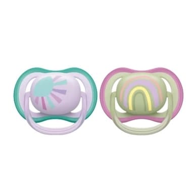 Philips Avent SCF085/59 Ultra Air -tutit 0-6 kk, 2 kpl, sateenkaari