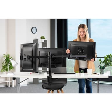 Hama Monitor Holder Operator Tripple Black