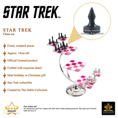 Noble Collection Star Trek shakkisetti (3D)