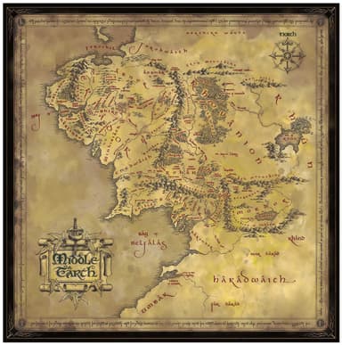 Noble Collection Lord of the Rings palapeli (Middle Earth)