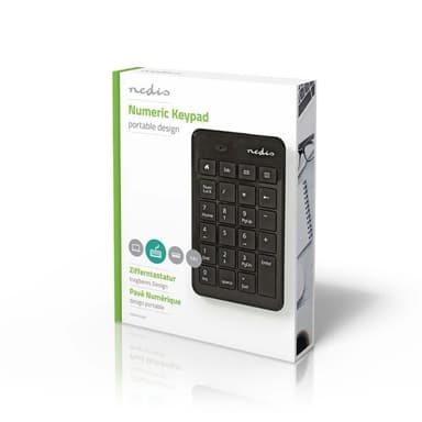 Nedis Langallinen Näppäimistö | USB-A | Työhuone | Yksikätinen | numeerinen | Numeerinen näppäimistö