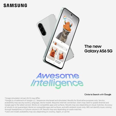 Samsung Galaxy A56 5G älypuhelin 8/128 GB Enterprise (grafiitti)