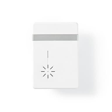 Nedis Langaton Ovikellosarja | Paristokäyttöinen | 3 V DC | 1x CR2032 | Äänenvoimakkuus: 80 dB | Signaalin kantama: 300 m | IP44 | 36 Melodiaa | 1 Vastaanotin | Valkoinen