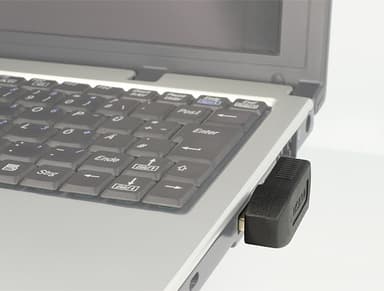 DeLOCK USB 3.0 -kulmasovitin, 90° sivulle, Type A uros - naaras, musta