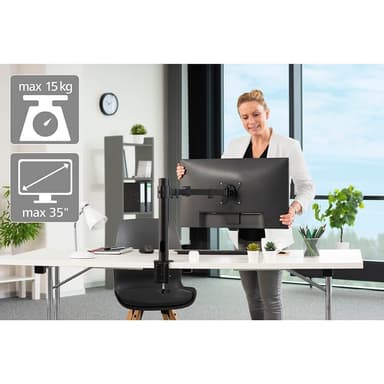 Hama Monitor Holder Operator Single XL Black