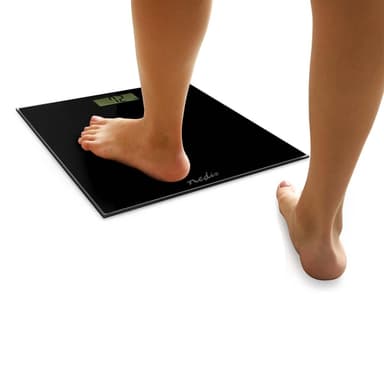 Nedis Henkilövaaka | Digitaalinen | Musta | Karkaistu Lasi | Maksimi punnituskyky: 150 kg