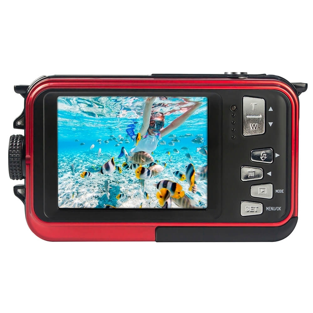 Agfa PHOTO Digital Camera WP8000 CMOS WP 24MP Red Full HD