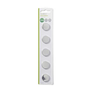 Nedis Litiumnappiparisto CR2450 | 3 V DC | 5 Kpl pakkaus | Hopea