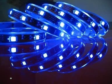 Sininen LED-nauha kaksinkertaisella teipillä, SMD, 90cm