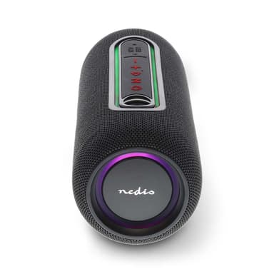 Nedis Bluetooth® Kaiutin | Suurin akun toistoaika: 4 tuntia | Kannettava muotoilu | 30 W | Stereo | Sisäänrakennettu mikrofoni | X5 | Linkitettävä | Musta