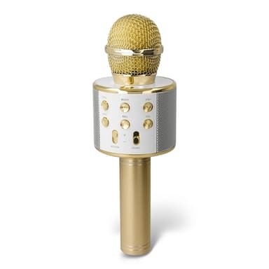 Forever BMS-300 Lite Bluetooth-karaokemikrofoni kaiuttimella, kultainen