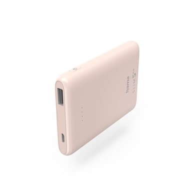 Hama Powerbank Slim 5000mAh Vaaleanpunainen