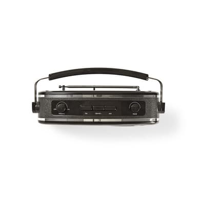 Nedis FM-radio | Pöytämalli | AM / FM | Paristokäyttöinen / Verkkovirtakäyttöinen | Analoginen | 4.5 W | IP20 | Kantokahva | Musta