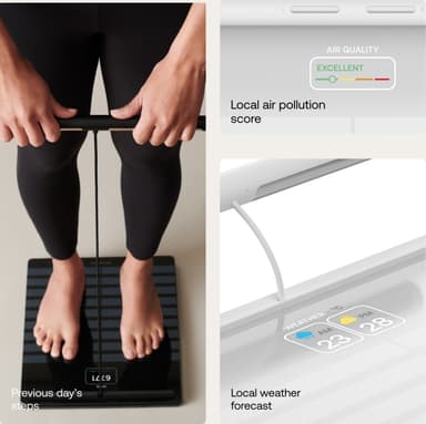 Withings Body Scan -älyvaaka, valkoinen