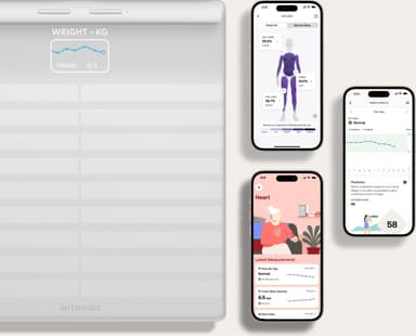 Withings Body Scan -älyvaaka, valkoinen