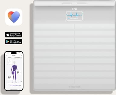 Withings Body Scan -älyvaaka, valkoinen
