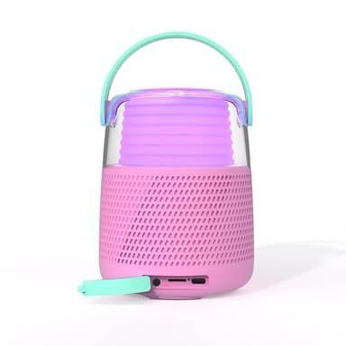 Mobility On Board MOB Speaker Karaoke Kit Mic LED Rosa