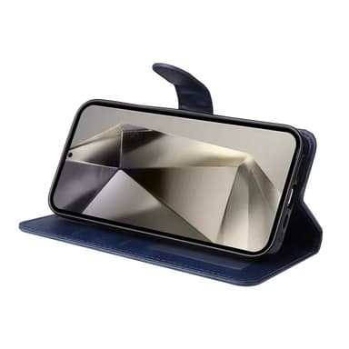 SKALO Samsung S25 Ultra PU-nahka Lompakkokotelo - Sininen
