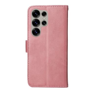 SKALO Samsung S25 Ultra PU-nahka Lompakkokotelo - Pinkki